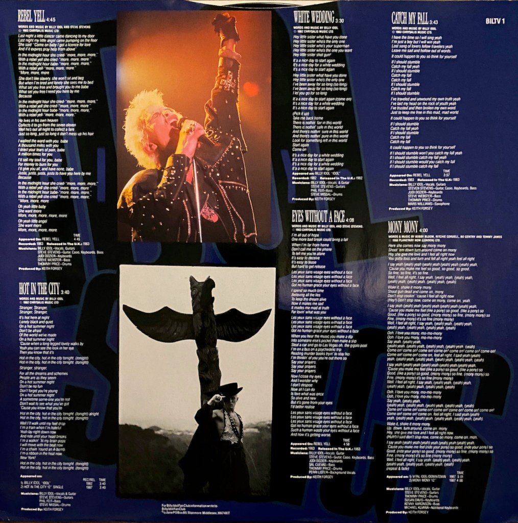 billy idol songs